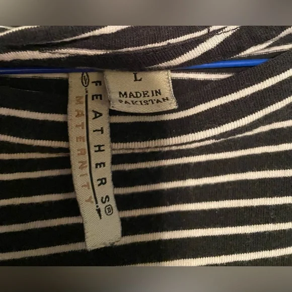 Women’s Maternity Striped Dress Size L - Picture 6 of 12